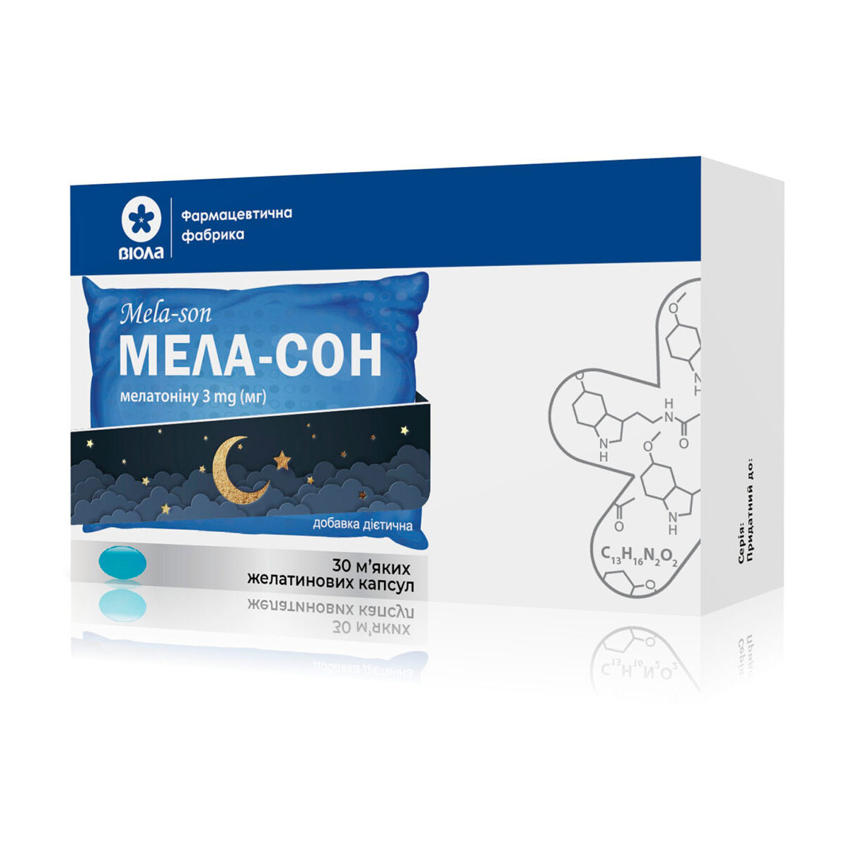 Мела-сон Віола Mela-son, 30 желатинових капсул